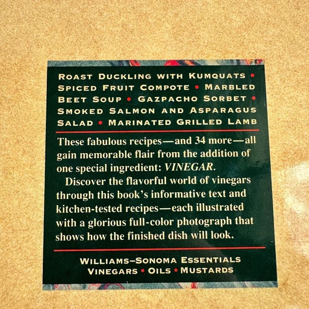 Williams Sonoma Essentials: Vinegars Oils & Mustards Book Set Recipes Cookbooks